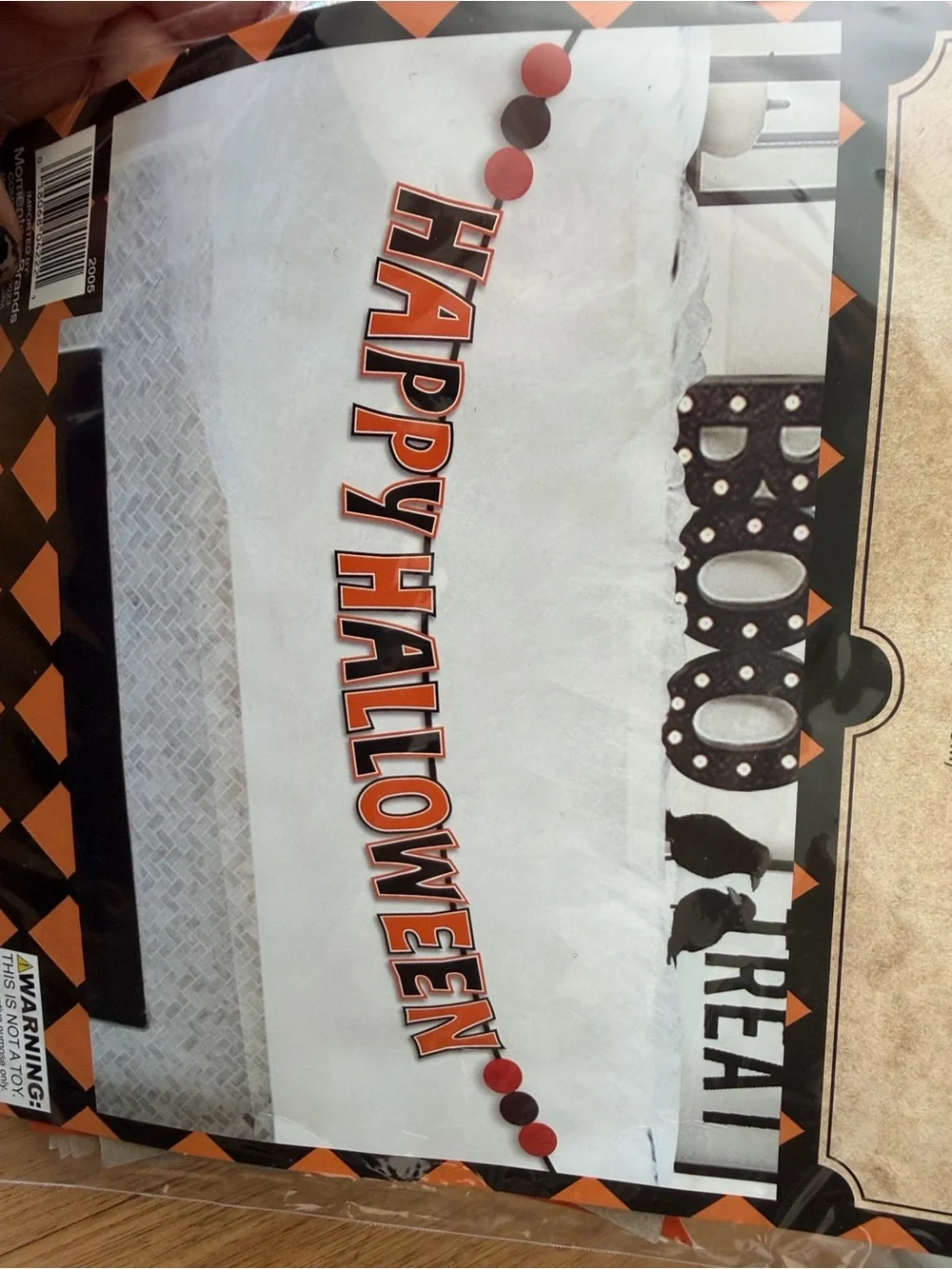 Hobby Lobby Halloween Banner - Orange and Black